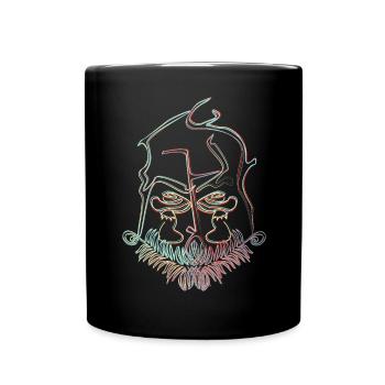 Illusion de champignon - Mug uni - noir - Devant