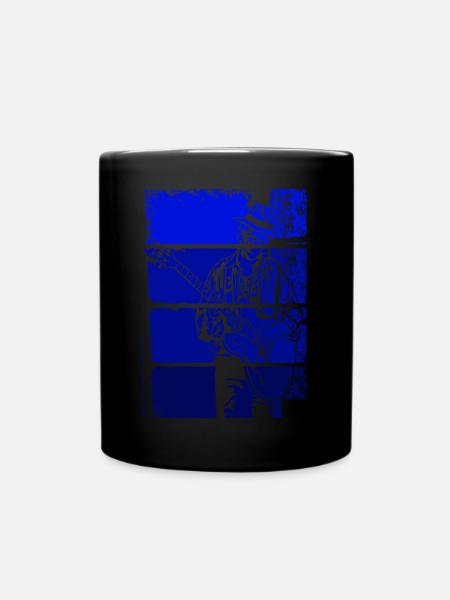 Blues guitarist Blues music - Full Colour Mug - black