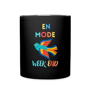 EN MODE WEEK-END - Mug uni - noir - Devant