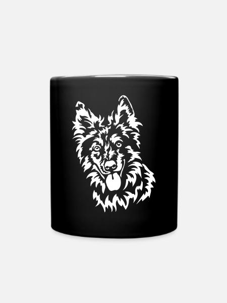 Tiger Kopf "Black Edition" - Tasse einfarbig - Schwarz