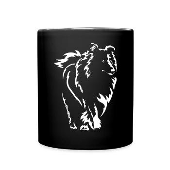 Collie « Édition Noire » - Mug uni - noir - Devant