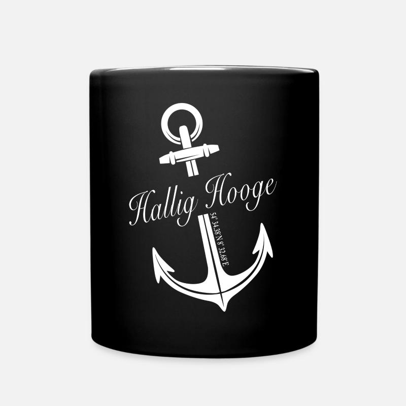 Hallig Hooge - Tasse einfarbig - Schwarz