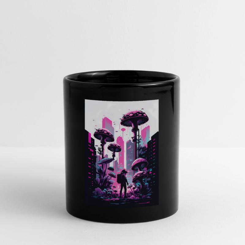 Champignon Neon Vaporwave Nature Technocrate Hacker Techie Mug uni