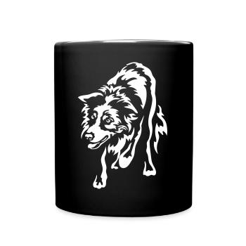 Border Collie « Black Edition » - Mug uni - noir - Devant