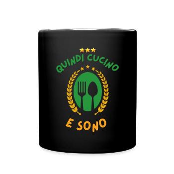 ALORS JE CUISINE ET JE SUIS - Mug uni - noir - Devant
