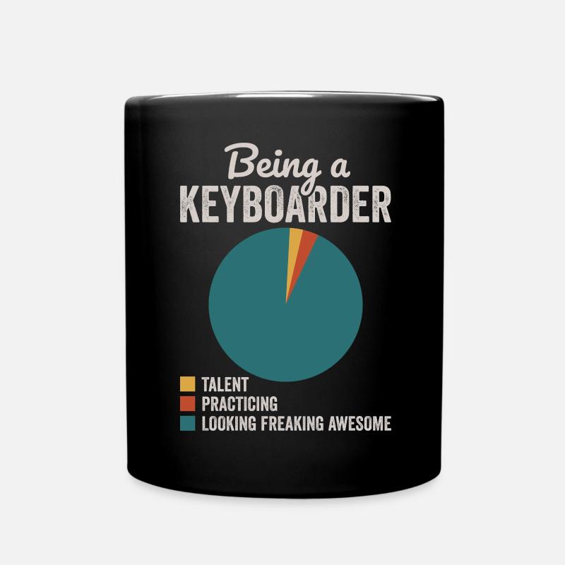 Als Keyboarder Musiker Keyboarder - Tasse einfarbig - Schwarz