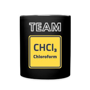 Ironie Horror Funny Chemiker Chemie Narkosemittel - Tasse einfarbig - Schwarz - Vorne