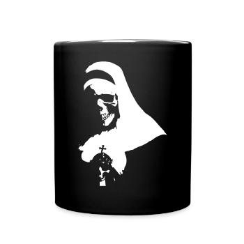 Embrassez les ombres avec la nonne satanique, occulte et - Mug uni - noir - Devant
