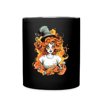 Fantasy Figure Halloween - Full Colour Mug - black - Front