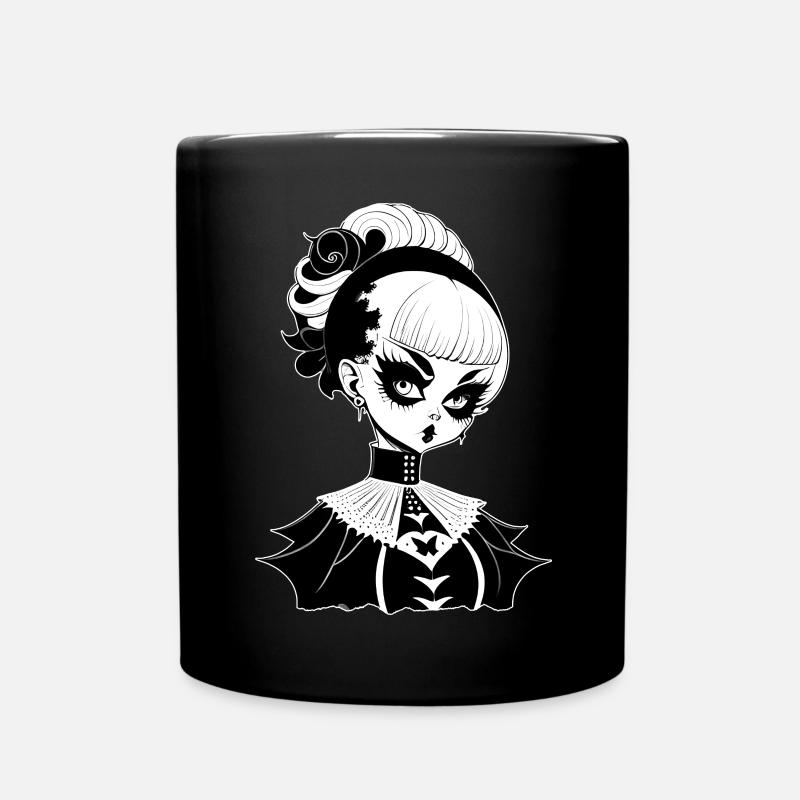 Gothic Hexe, Goth Hexerei - Tasse einfarbig - Schwarz
