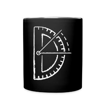 Architekt Zirkel Designer Architektur Symbol - Tasse einfarbig - Schwarz - Vorne