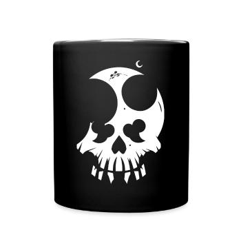 Horreur Crâne Crâne Art Crâne Gothique Heavy Metal - Mug uni - noir - Devant