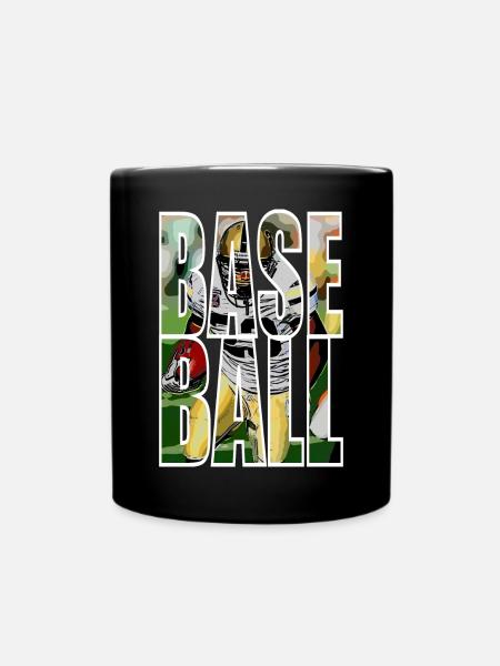 BASEBALL - Full Colour Mug - black