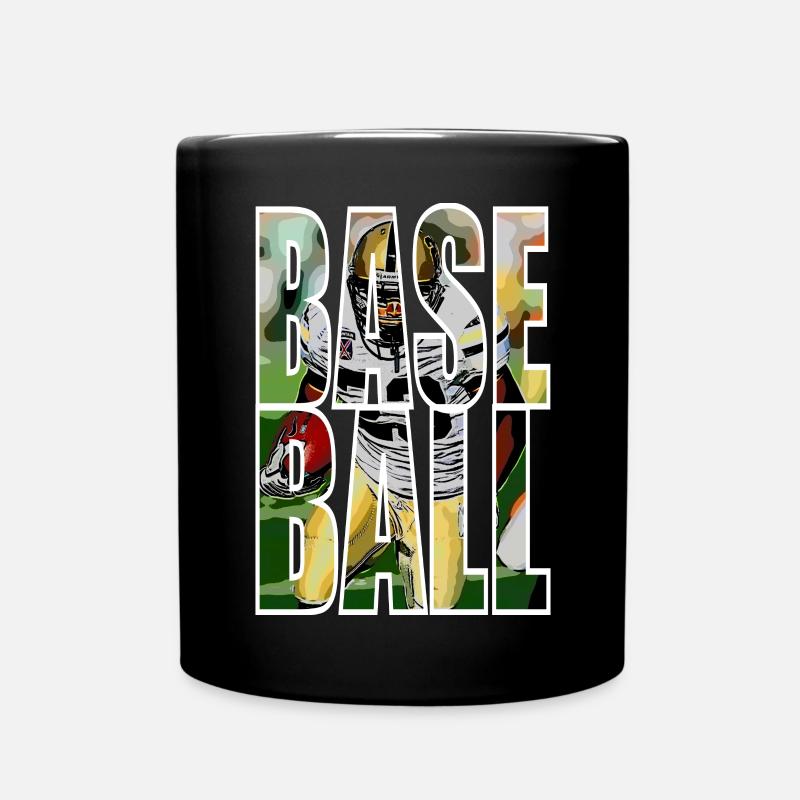 BASEBALL - Full Colour Mug - black