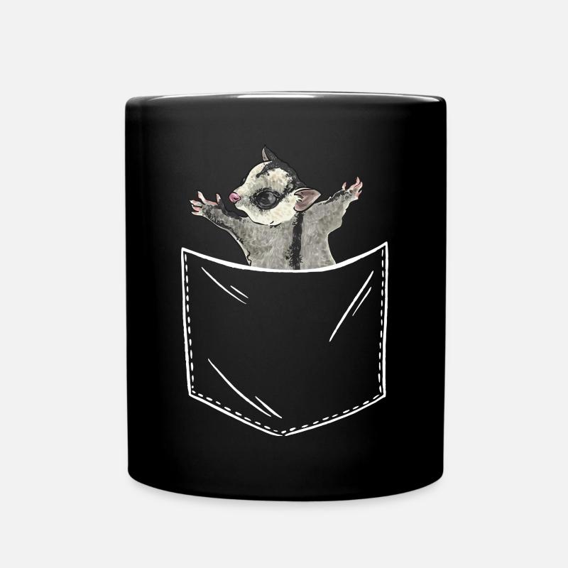 Kurzkopfgleitbeutler Sugar Glider - Tasse einfarbig - Schwarz