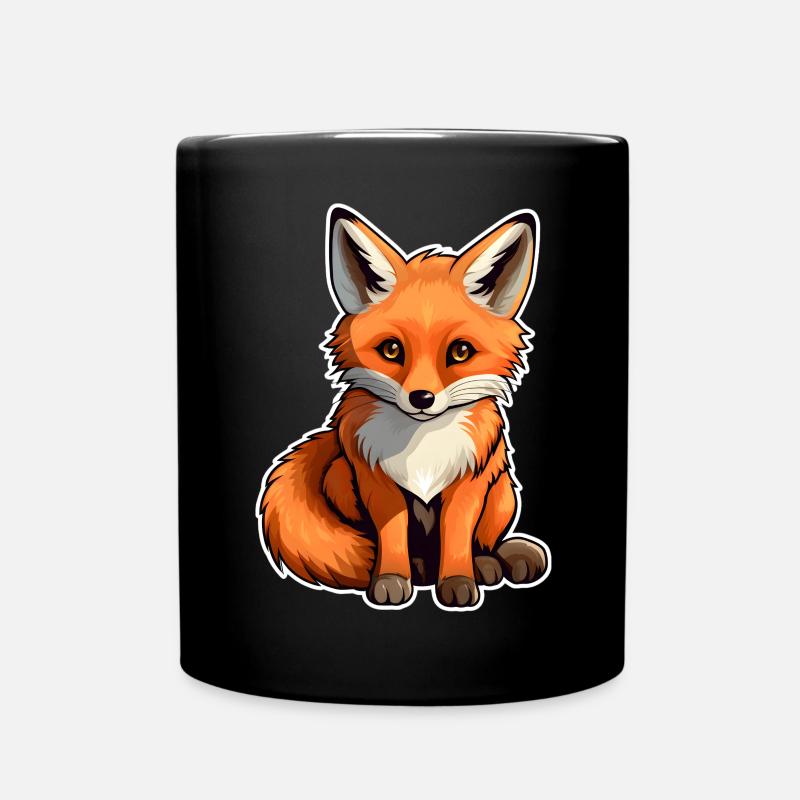Der kleine Fuchs - Tasse einfarbig - Schwarz