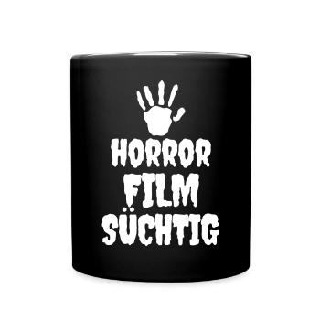 Film Schauen Movies Statement Kinoabend Dvd Abend - Tasse einfarbig - Schwarz - Vorne