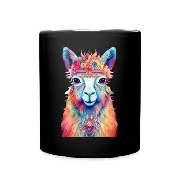 Lama - Full Colour Mug - black - Front