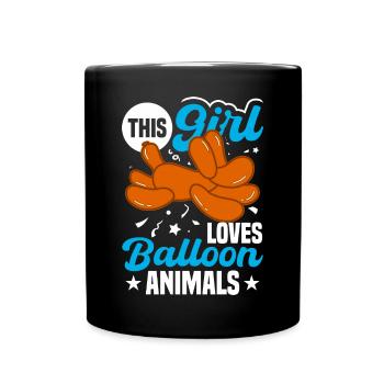 Balloon Twisting Design - Full Colour Mug - black - Front