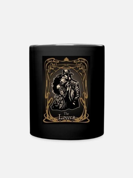 Carte tarot The Lovers - Mug uni - noir