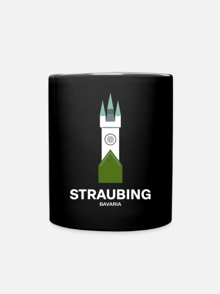 Straubing - Tasse einfarbig - Schwarz