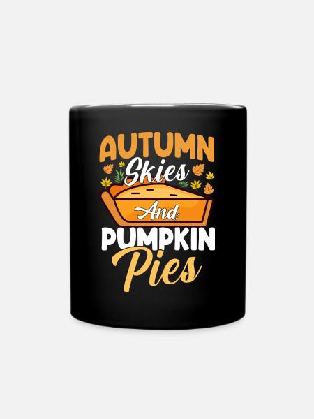 Herbst - Tasse einfarbig - Schwarz