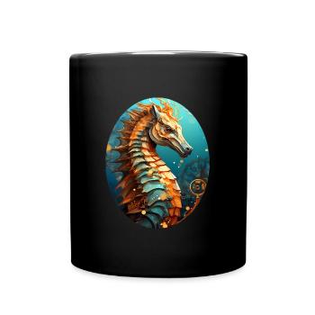 Sea horse - Full Colour Mug - black - Front