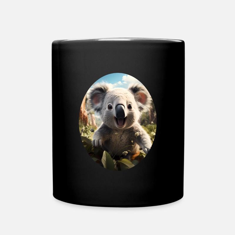 Koala - Tasse einfarbig - Schwarz