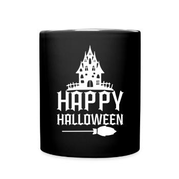 Halloween Pumpkin Zombie Witch Vampire Costume Spooky - Full Colour Mug - black - Front