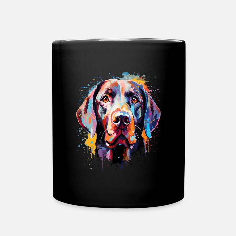 Labrador coloré - Mug uni - noir