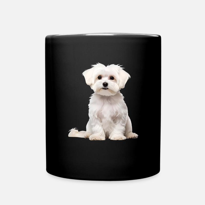 Maltese - Tasse einfarbig - Schwarz