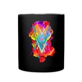 Jenseits der Realität - Tasse einfarbig - Schwarz - Vorne
