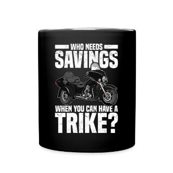 Trike - Tasse einfarbig - Schwarz - Vorne