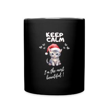 Keep calm I'm a most beautiful - Mug uni - noir - Devant
