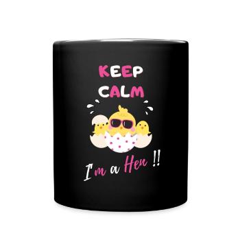 Keep calm I'm a hen - Mug uni - noir - Devant