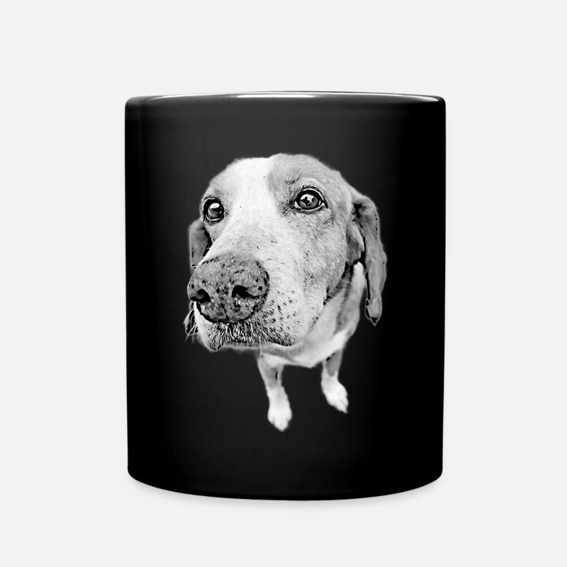 Doggy Nose - Tasse einfarbig - Schwarz