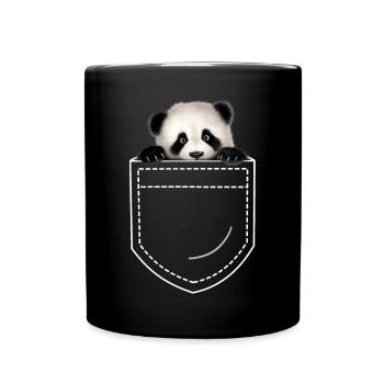 Panda Panda Bear - Full Colour Mug - black - Front