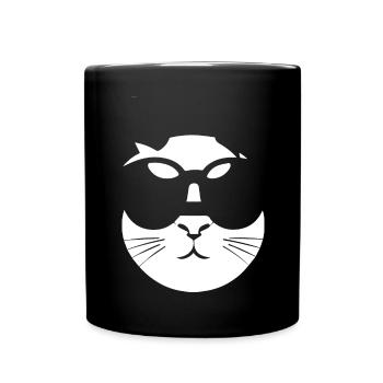 Funny Guinea Pig with Sunglasses Guinea Pigs - Full Colour Mug - black - Front