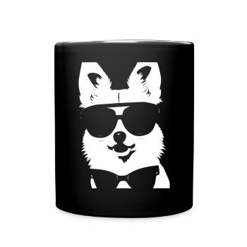 Funny Chihuahua wearing Sunglasses Chihuahuas - Full Colour Mug - black - Front