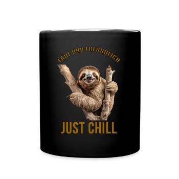 LAZY AND FRIENDLY - Un t-shirt pour les paresseux ! - Mug uni - noir - Devant