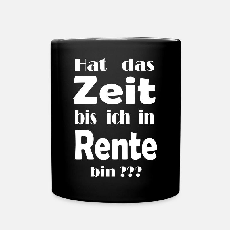 Rente - Tasse einfarbig - Schwarz