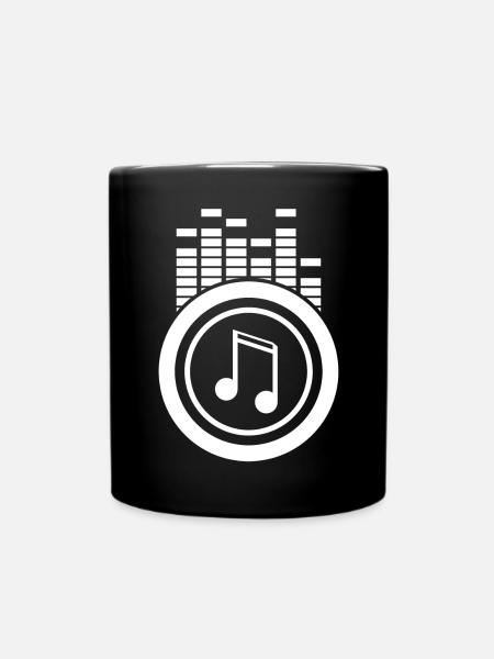 musique, fan de musique, écouter de la musique - Mug uni - noir