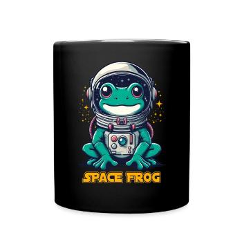 Grenouilles de l’espace Crapaud Astronaute Costume Astronomie Drôle - Mug uni - noir - Devant