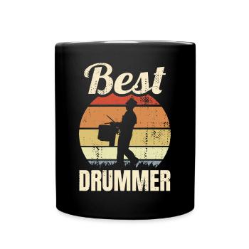 Bester Trommler - Tasse einfarbig - Schwarz - Vorne