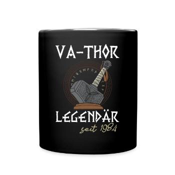 Va-Thor 39e anniversaire père légendaire depuis 1984 - Mug uni - noir - Devant