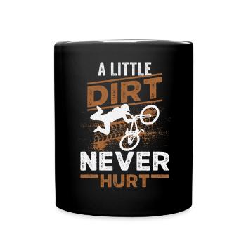 Mountain Biking MTB Downhill Mountain Biker - Full Colour Mug - black - Front
