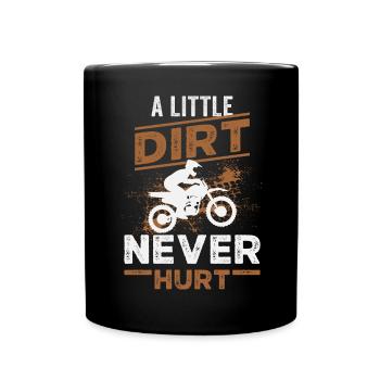 Motocross Dirt Bike Rider Motorcycle - Full Colour Mug - black - Front