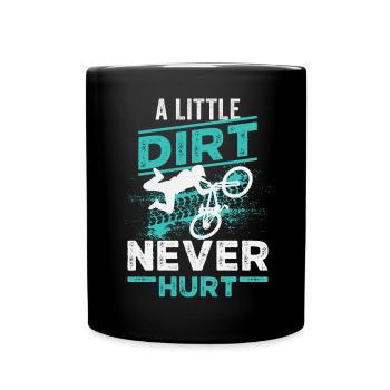 Mountain Biking MTB Downhill Mountain Biker - Full Colour Mug - black - Front