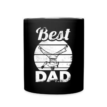 Breakdance Vater - Tasse einfarbig - Schwarz - Vorne