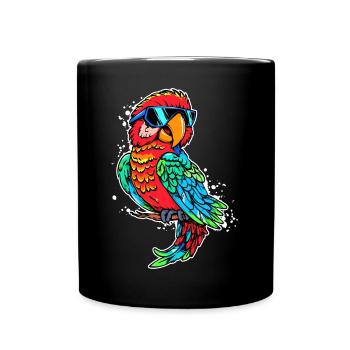 Amoureux Des Oiseaux, Perroquet, Animal, Oiseau, Animal De Compagnie, Jungle - Mug uni - noir - Devant